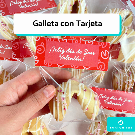 Galletas San Valentin con Tarjeta